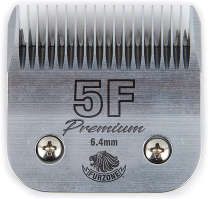 FURZONE Detachable Blade - Size 5F Blade 1/4", Made of Extra Durable Japanese Steel, Compatible with Most Andis, Oster, Wahl A5 Clippers