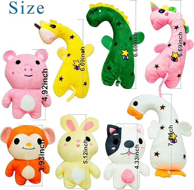 30 Pcs Dog Squeaky Toys, Cute Plush Small Dog Toys with Squeakers,Interactive Puppy Chew Toys for Small Medium Dogs Teething