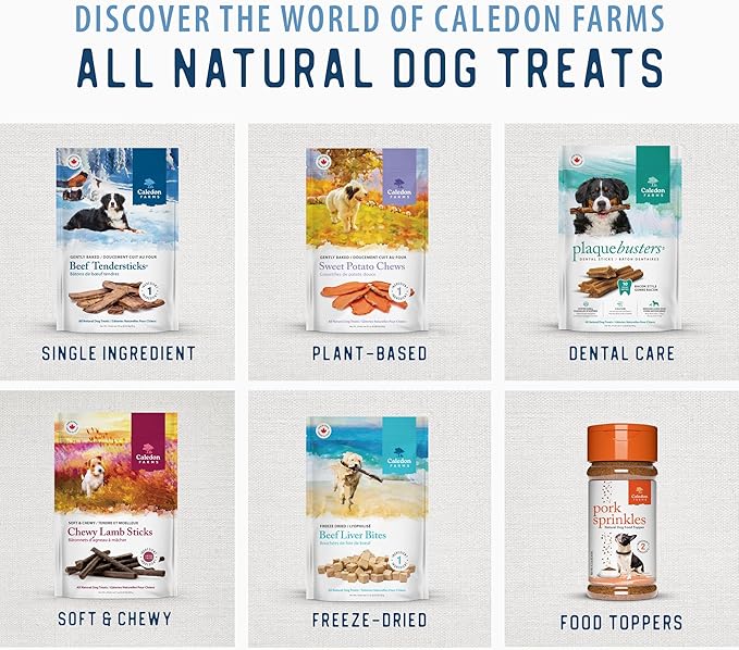 Caledon Farms Freeze Dried Beef Liver Bites Dog Treats, 150 Grams/5.3OZ