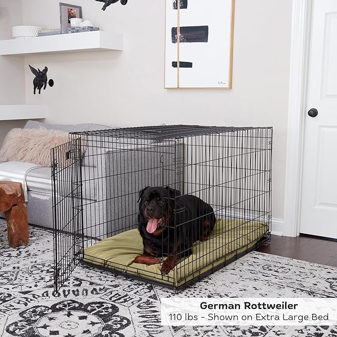 Happy Hounds Cooper Deluxe Reversible Crate Pad - Extra Large - Moss