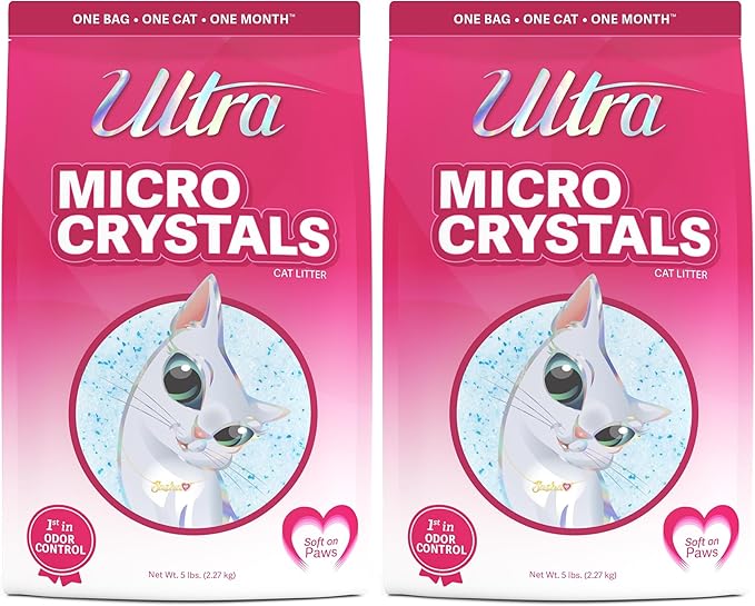 Ultra Micro Crystals Cat Litter 5 pounds (Pack of 2)