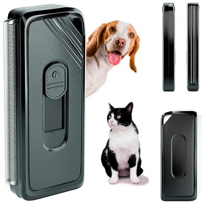 PUREVACY Black Self Cleaning Slicker Brush. Cat Brush with Release Button. Self Cleaning Dog Brush for Long Haired Dogs and Short Haired with Sturdy Case, Blades. Pet Grooming Brush for Dogs Shedding