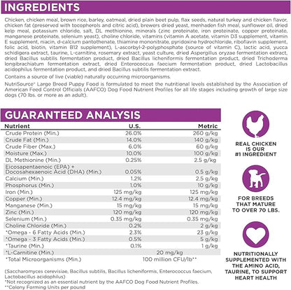 Nutrisource Large Breed Puppy Dog Food 5Lb