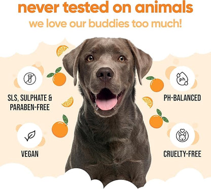 Orange Dog Shampoo by Buddycare | with Aloe Vera and Pro Vitamin B5 (50.72oz)