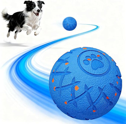 Interactive Dog Toys Dog Ball, Durable Motion Pet Toys for/Small/Medium/Large Dogs, Christmas Birthday Gifts, Automatic Moving, Bouncing and Rotating, E-TPU Material, IP54 Waterproof (Blue)
