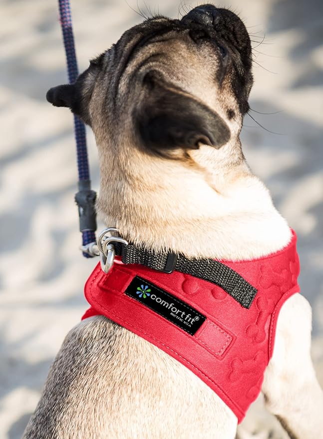 Comfort fit All Weather Step-in Dog Harness - Adjustable Small Dog Harness Medium Sized Dogs - Soft Padded Easy Walk Dog Vest Harnesses