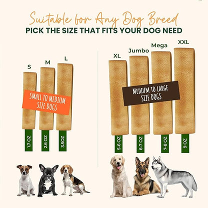 Authentic Himalayan Yak Cheese for Dogs - XLarge (Pack of 2) - Sourced from Pristine Himalayan Foothill, Rawhide-Free, NO preservatives