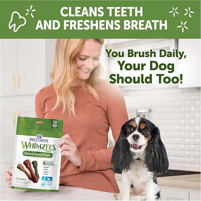 WHIMZEES Wellness Value Box Dog Dental Treats, Small Size, (89 Count)