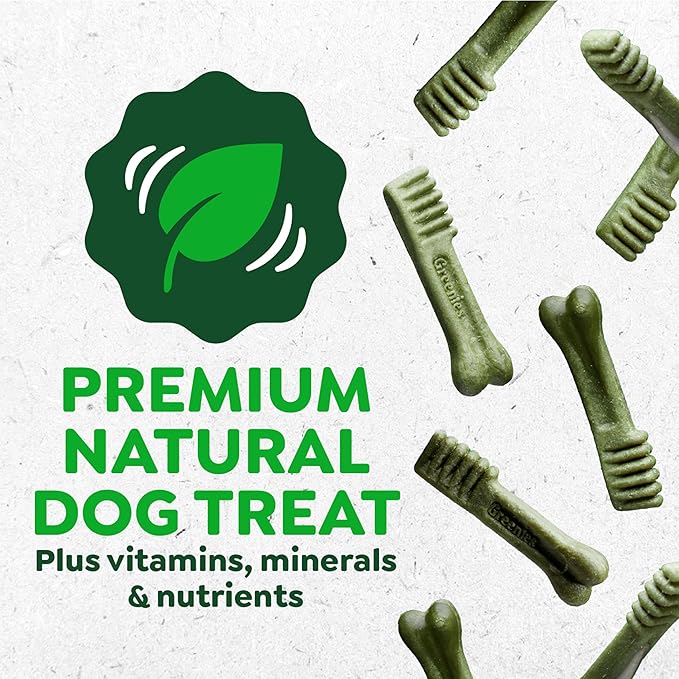 Greenies Veterinarian-Recommended Adult Natural Dental Dog Treats Regular Size, Original Flavor, 12 oz. Pack, 12 Count