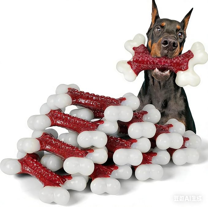 10-Pack Tough Dog Toys, Toys for Aggressive Chewers Large Breed, Chew Dogs, Bone Toy Nylon Dogs Almost Indestructible