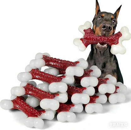 10-Pack Tough Dog Toys, Toys for Aggressive Chewers Large Breed, Chew Dogs, Bone Toy Nylon Dogs Almost Indestructible