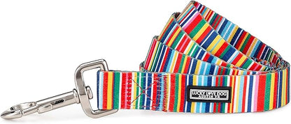 Lucky Love Dog Leash, Rainbow Pattern Hippie Dog Leash, Medium Dog Leash, Durable & Long Lasting (Hippie, Large)