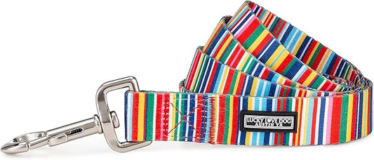 Lucky Love Dog Leash, Rainbow Pattern Hippie Dog Leash, Medium Dog Leash, Durable & Long Lasting (Hippie, Large)