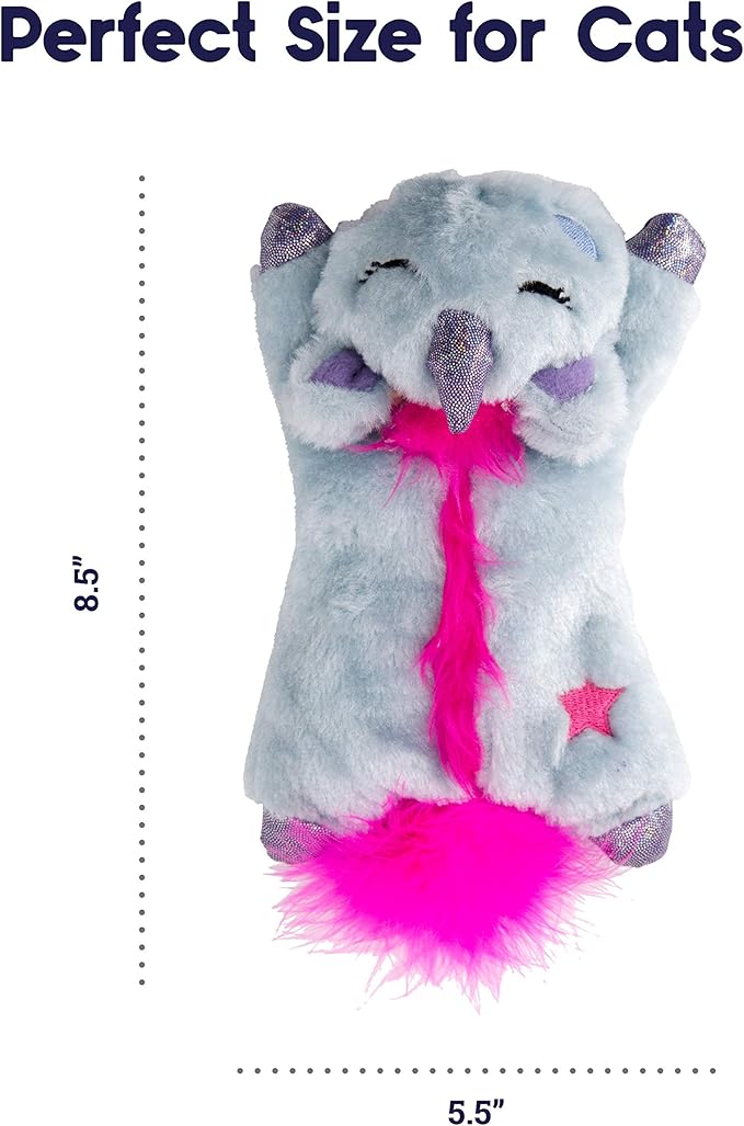 Catstages Petstages Cuddle Pal Microwaveable Plush Unicorn Cat Toy