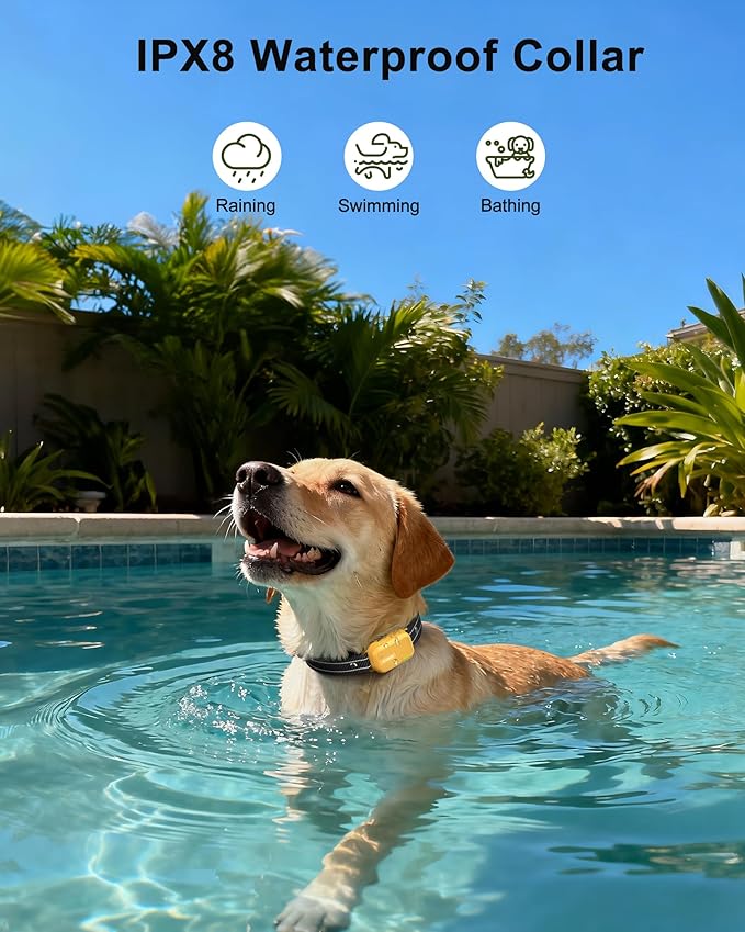 Jugbow Dog Shock Collar - 4200FT Dog Training Collar with Remote, IPX8 Waterproof Electric Dog Collar with 4 Training Modes, Security Lock, Rechargeable eCollar for 10-120lbs Dogs