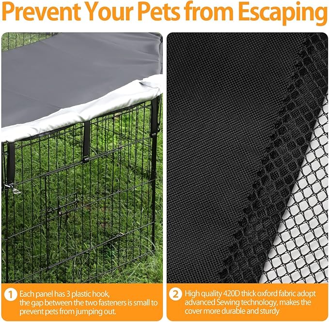 PJYuCien Bottom Pad - Fits 8 Panels 24 Inch Width Plastic/Metal Pet Pen Octagonal Dog Playpen(Note: Only Pen Bottom Pad, No Playpen)