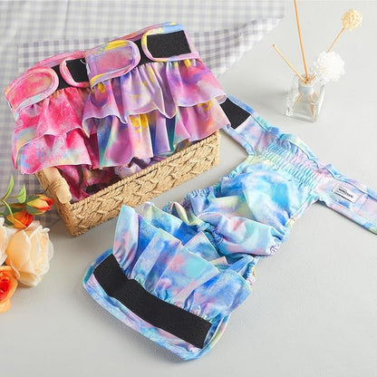 Reusable Dog Diapers Female Washable, Premium Doggie Diaper for Dogs, Pack of 3, Highly Absorbent Extra Extra Large Dog Diaper for Heat, Incontinence and Puppy Training(XXL)