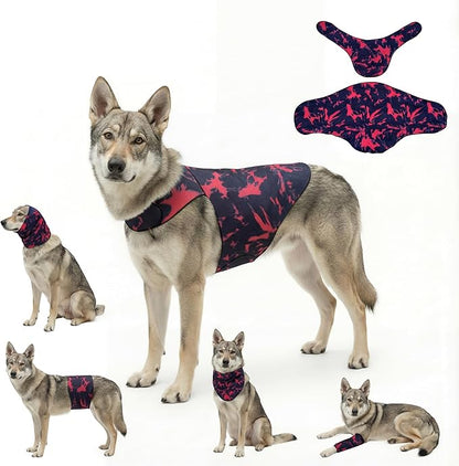 DAJIDALI® Dog & Cat Anxiety Vest & Female Spay Recovery Suit – Silent No-Velcro Calming Wrap – Universal Fit for All Breeds (Including Corgi & Frenchie)
