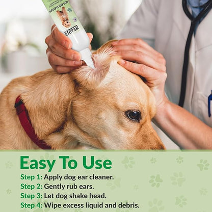 We Love Doodles Dog Ear Cleaner | Ear Wash for Dogs | Made in USA | Natural | Clean Ear Drops | Prevents Infection, Itching & Odor | Puppy Ear Cleanser | Pet Cleaning Ears Solution