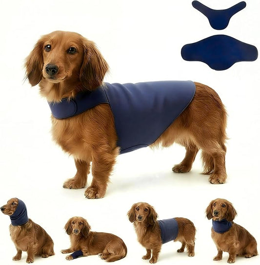 DAJIDALI® Dog & Cat Anxiety Vest & Female Spay Recovery Suit – Silent No-Velcro Calming Wrap – Universal Fit for All Breeds (Including Corgi & Frenchie)