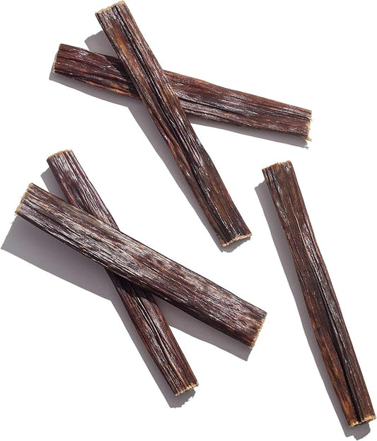 Jack&Pup 6-inch Gullet Sticks for Dogs (25 Pack) Esophagus Dog Treats, Long Lasting Chew, Beef Jerky for Dogs