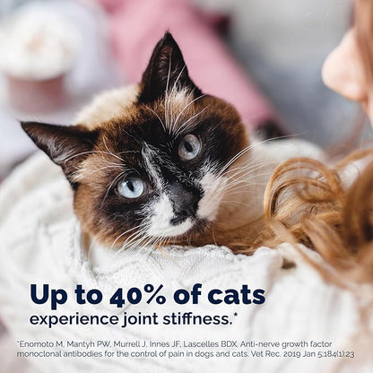 YuMOVE Cat Joint Supplement with Glucosamine,Chondroitin, Omega 3, Hyaluronic Acid, & Green Lipped Mussel - Joint Support Supplement - for Senior Cats 60 Capsules