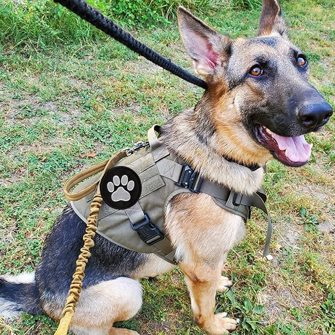TACVEL 2 Pieces Dog Paw Tactical Patches Military Uniform Emblem Patches, Embroidered Applique Hook & Loop Patch for Caps, Backpacks, Clothes, Vest, Military Uniforms, Tactical Gears Etc