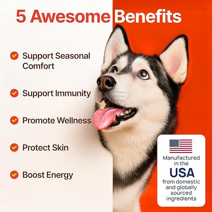 ZOOMEZEN Flea and Tick Prevention for Dogs Chewable – Natural Flea Pills for Dogs, All Breeds & Ages, Chicken Flavor – Dog Flea and Tick Treatment Chewable Supplement – 2 Pack, 340 Count, Made in USA