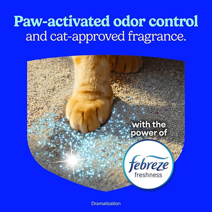 Fresh Step Ever Fresh Advanced Multi Cat Clumping Litter with Febreze Freshness, 16 lb Each, Pack of 2 (Package May Vary)