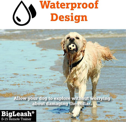 DogWatch S-15 No Shock Dog Training Collar with Remote 1/2 Mile Range - Dog Collar Beep and Vibration, Waterproof & Rechargeable Collar for Small Medium Large Dogs