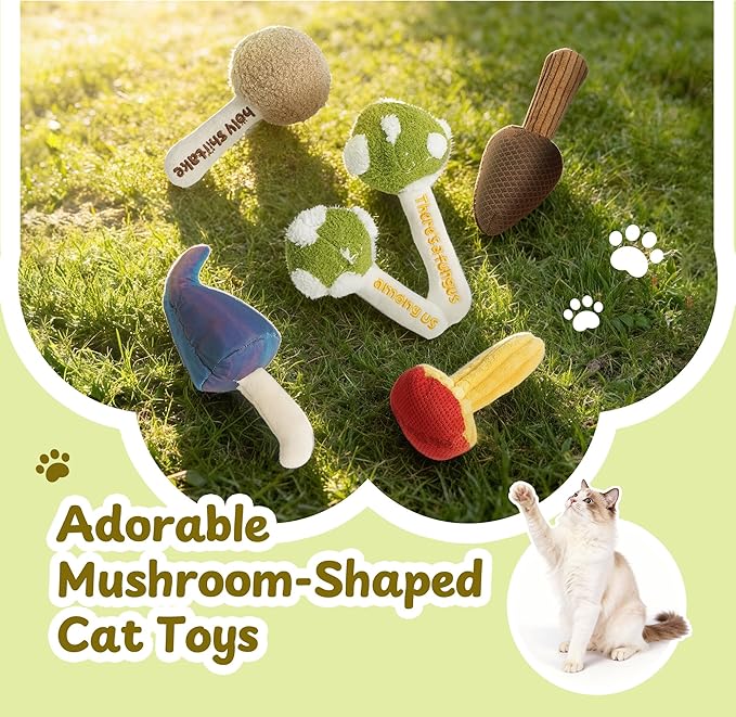 PURETOY Cat Toys for Indoor Cats, Catnip and Silvervine Chew Toys with Different Textures, Funny Slang Printed Kitten Toys for Teething, Cat Toys for Bored Indoor Adult Cats, Value Multi-Pack