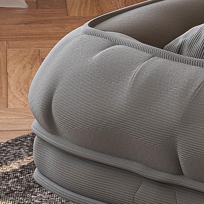 KEIKI Human Dog Bed for Adults, Giant Dog Bed with Adjustable Recliner Function, Foldable Nest Sofa with Pillows for Bedroom or Living Room, Gray