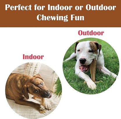 SPOT Bam-Bones Plus T-Bone, Bamboo Fiber & Nylon Dog Chew, Durable for Aggressive Chewers, Non-Splintering, for Adult Dogs & Teething Puppies Under 60lbs, 6in, Chicken Flavor