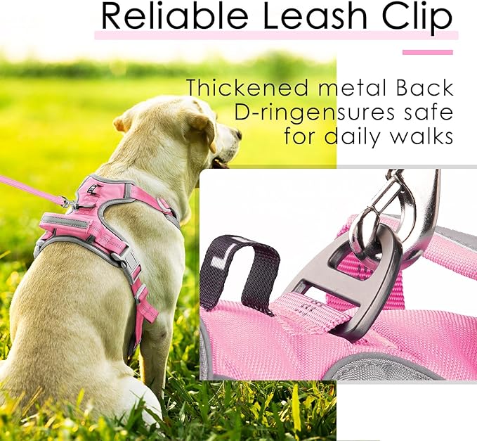 ThinkPet No Pull Harness Breathable Sport Vest with Handle-Dog Harnesses Reflective Adjustable for Medium Large Dogs