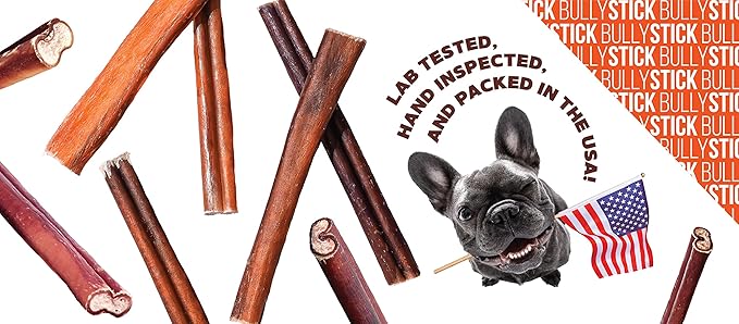 FOODIEPAWS 6 Inch Bully Sticks for Dogs, 15 Pack | All Natural, Grass-Fed Beef | High Protein, Rawhide-Free, Fully Digestible Dog Chews | Long Lasting Dental Treats for All Breeds