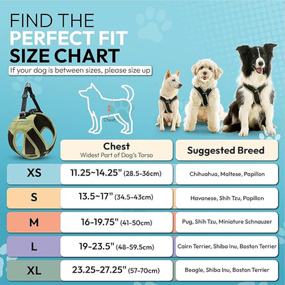 Gooby Escape Free Easy Fit X Step in Dog Harness - Portland Green, X-Small