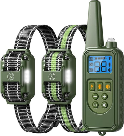 Heaflex Dog Shock Collar - 2600FT Dog Training Collar with Remote, Rechargeable with 4 Training Modes, IPX7 Waterproof Electronic Dog Collar for All Breeds, Size