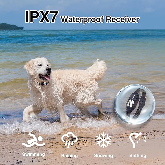 PATPET Dog Training Collar with Remote - 4200FT E Collars for Dogs Training for Large Medium Dogs, Rechargeable Waterproof Electric Dog Collar with 4 Training Modes & Night Lights