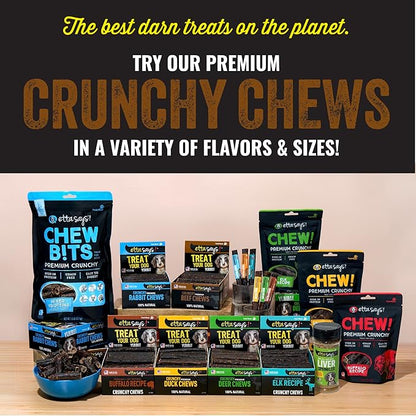 etta says! Premium Crunchy 7" Buffalo Dog Chews - Grain-Free Dog Treats, Good for Teeth, Easy to Digest - Made in The USA (20 Count Pack of 1)