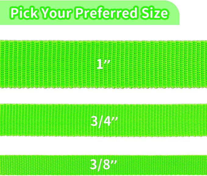 HIKISS Long Dog Leash Obedience Recall Training Agility Lead with Thickening Material for Large Dog - 15ft 20ft 30ft 50ft 100ft Training Leash(Green 20ft)