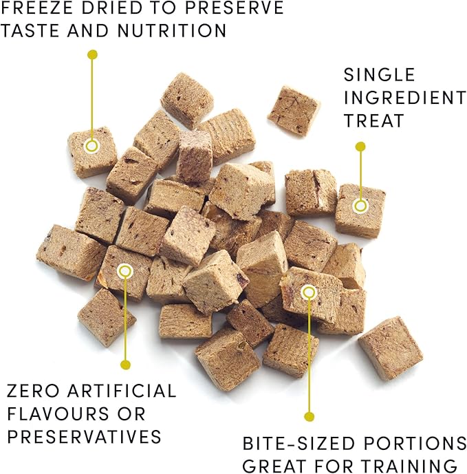 Crumps' Naturals Freeze Dried Beef Liver Mini Trainers, 4.4oz, Dog Treats