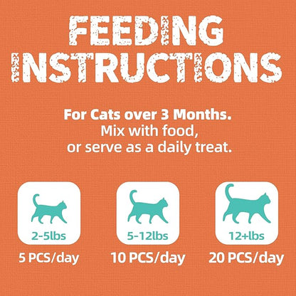 Just Try 16 OZ Collagen Cat Treats Healthy Cat Snacks Training Biscuits Skin Elasticity & Joint Health for Cats