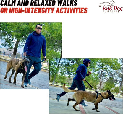 KNK, Heavy Duty Dog Harness for Pitbulls, Bullies & Large Breeds – No Pull, Ultra Durable, Soft Padded Chest, Metal Leash Attachment