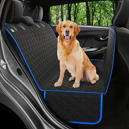 Petloox XL Dog Car Seat Cover for Back Seat, Waterproof Hammock for Car, SUV & Truck, Non-Slip Backseat Cover for Dogs, Heavy-Duty Dog Hammock Style Seat Protector Pets, Easy to Install & Clean