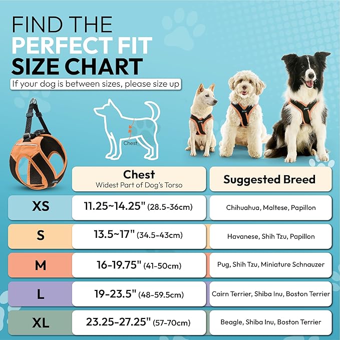 Gooby Escape Free Easy Fit X Step in Dog Harness - Atlanta Peach, Large