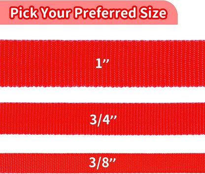 HIKISS Long Dog Leash Obedience Recall Training Agility Lead with Thickening Material for Large Dog - 15ft 20ft 30ft 50ft 100ft Training Leash(Red 100ft)