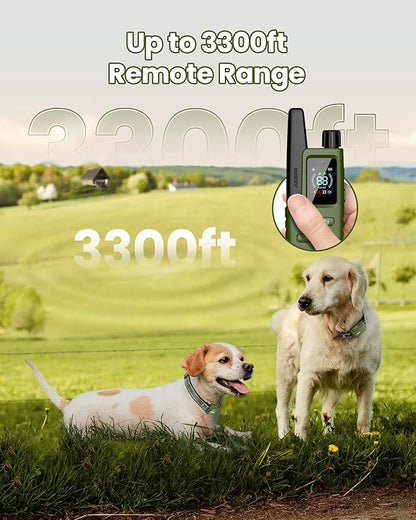 Jugbow Dog Shock Collar 2 Dogs (10-120Lbs) - 4200FT Dog Training Collar with Remote IPX7 Waterproof Electric Collar with 4 Training Modes, Security Lock, Rechargeable e-Collar for All Breeds, Sizes