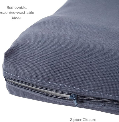 Happy Hounds Cooper Deluxe Reversible Crate Pad - Medium - Denim
