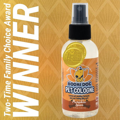 Bodhi Dog Premium Dog Cologne - Deodorizing Dog Perfume & Conditioner for Dogs & Cats - Natural Long Lasting Spray - Keeps Pets Fresh All Day - Gentle, Safe Formula, Made in USA -Pumpkin Spice 4 Fl Oz