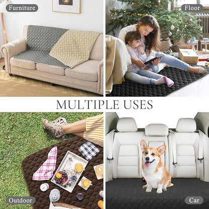 BOCTOPUG Waterproof Dog Bed Cover - Couch Cover for Pet Anti-Slip Cat Mat Pet Pad Blanket for Sofa Chair Recliner Bed Furniture Protrctor
